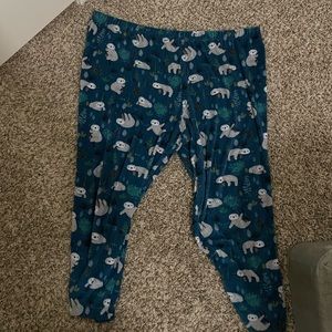 Secret Treasures sloth sleep pants size 3X